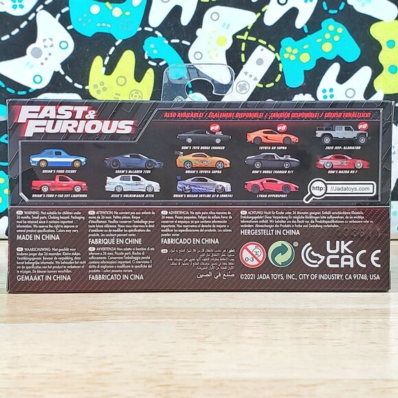 Jada Fast and the Furious Dom's Dodge Challenger SRT8 2021 1:32 Diecast Car New - Picture 6 of 11